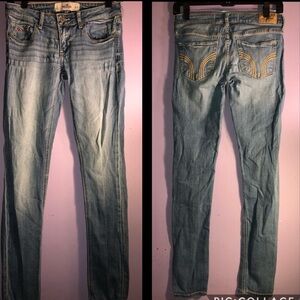 Hollister jeans size 3 w26 light wash
